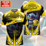 Personalized Name ST Bowling Yellow Version All Over Printed Unisex Shirt QB200511