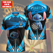 Personalized Name ST Darts Teal Version All Over Printed Unisex Shirt QB250409