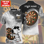 Personalized Name SNP Darts Black Version All Over Printed Unisex Shirt QB300302