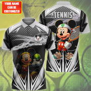 Personalized Name MK Tennis Black Version All Over Printed Unisex Shirt QB300305