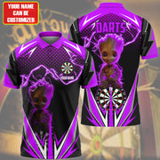 Personalized Name Gr Darts V3 Purple Version All Over Printed Unisex Shirt S030403