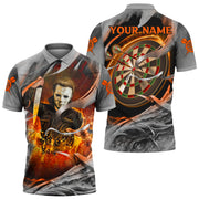 Personalized Name Halloween Michael Myers Darts All Over Printed Unisex Shirt S060808