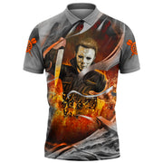 Personalized Name Halloween Michael Myers Darts All Over Printed Unisex Shirt S060808