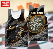 Dartboard Golden Eagle Personalized Name 3D Shirt For Darts Player S061005