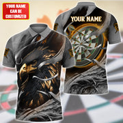 Dartboard Golden Eagle Personalized Name 3D Shirt For Darts Player S061005