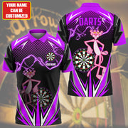 Personalized Name PP Darts Purple Version All Over Printed Unisex Shirt S100501