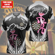 Personalized Name PP Darts Black Version All Over Printed Unisex Shirt S100501