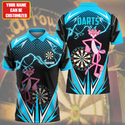 Personalized Name PP Darts Teal Version All Over Printed Unisex Shirt S100501