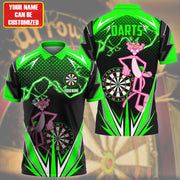 Personalized Name PP Darts Green Version All Over Printed Unisex Shirt S100501