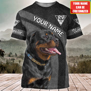 Personalized Name Rottweiler Dog 3D All Over Printed Unisex Shirt S140604