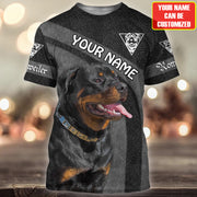 Personalized Name Rottweiler Dog 3D All Over Printed Unisex Shirt S140604