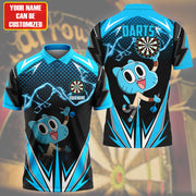 Personalized Name Gumball Darts Teal Version All Over Printed Unisex Shirt S150501