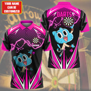 Personalized Name Gumball Darts Pink Version All Over Printed Unisex Shirt S150501