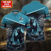 Personalized Name Skull Darts S1 All Over Printed Unisex Shirt S230507