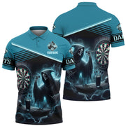 Personalized Name Skull Darts S1 All Over Printed Unisex Shirt S230507