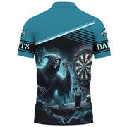 Personalized Name Skull Darts S1 All Over Printed Unisex Shirt S230507