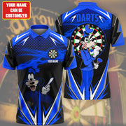 Personalized Name Gf Darts Blue Version All Over Printed Unisex Shirt S241012