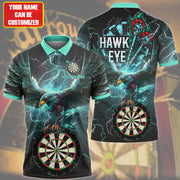 Darts Hawkeye Teal Version Personalized Name 3D Shirt For Darts Player S290803