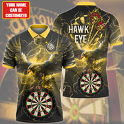 Darts Hawkeye Yellow Version Personalized Name 3D Shirt For Darts Player S290803