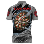 Personalized Name Red Native Skull Darts All Over Printed Unisex Shirt S311002