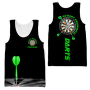 Personalized Name Darts Team Green Version All Over Printed Unisex Shirt Q270306