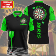 Personalized Name Darts Team Green Version All Over Printed Unisex Shirt Q270306