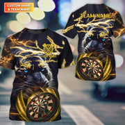 Gold Tiger Darts Personalized 3D Polo Shirt For Dart Team Player