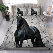 Black Horse All Over Printed Bedding Set