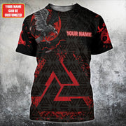 Viking Raven 3D Custom T-shirt P100313