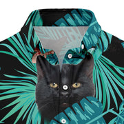 Black Cat Tropical Hawaii Shirt