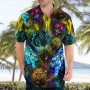 Tiger Neon Art Hawaii Shirt