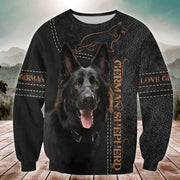 Black german shepherd All Over Printed Unisex Shirt