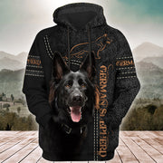 Black german shepherd All Over Printed Unisex Shirt