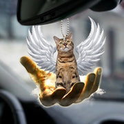 Bengal Cat Wings Car Ornament