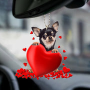Chihuahua Heart Ornament