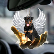 Rottweiler Angel Wings Ornament