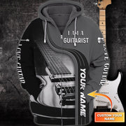 Personalized Name Guitar3 Over Printed Unisex Zipper Hoodie - YL97