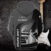 Personalized Name Guitar3 Over Printed Unisex Zipper Hoodie - YL97