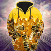 Honey Bee Swarm All Over Printed Unisex Shirt