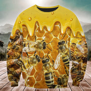 Honey Bee Swarm All Over Printed Unisex Shirt