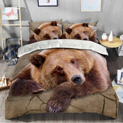 Bear Love All Over Printed Bedding Set