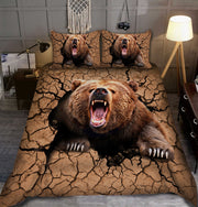 Bear Crack Art All Over Printed Bedding Set