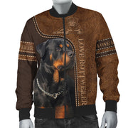 Love Rottweiler All Over Printed Unisex Shirt - Zip Hoodie