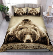 Bear Oil Art All Over Printed Bedding Set