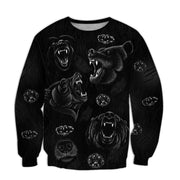 Bear Black Art All Over Printed Unisex Shirt