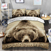 Bear Oil Art All Over Printed Bedding Set