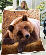 Bear 3D Fleece Blanket