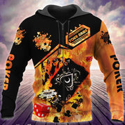 Personalized Name Poker Fire All Over Printed Unisex Shirt