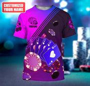 Personalized Name Poker Q20 All Over Printed Unisex Shirt
