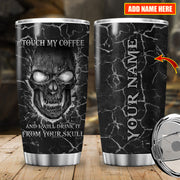 Personalized Name Skull Q4 Tumbler 20oz 30oz Cup